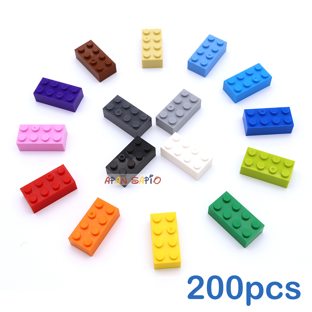 Lego Set City - 200 Buah 2X4 Dot DIY Blok