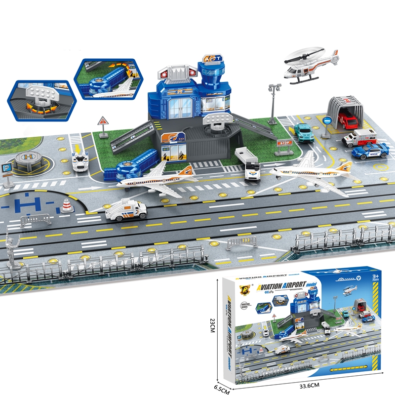 Set Mainan Pemandangan Bandara - Model Airplane Plastic ulasan dan harga