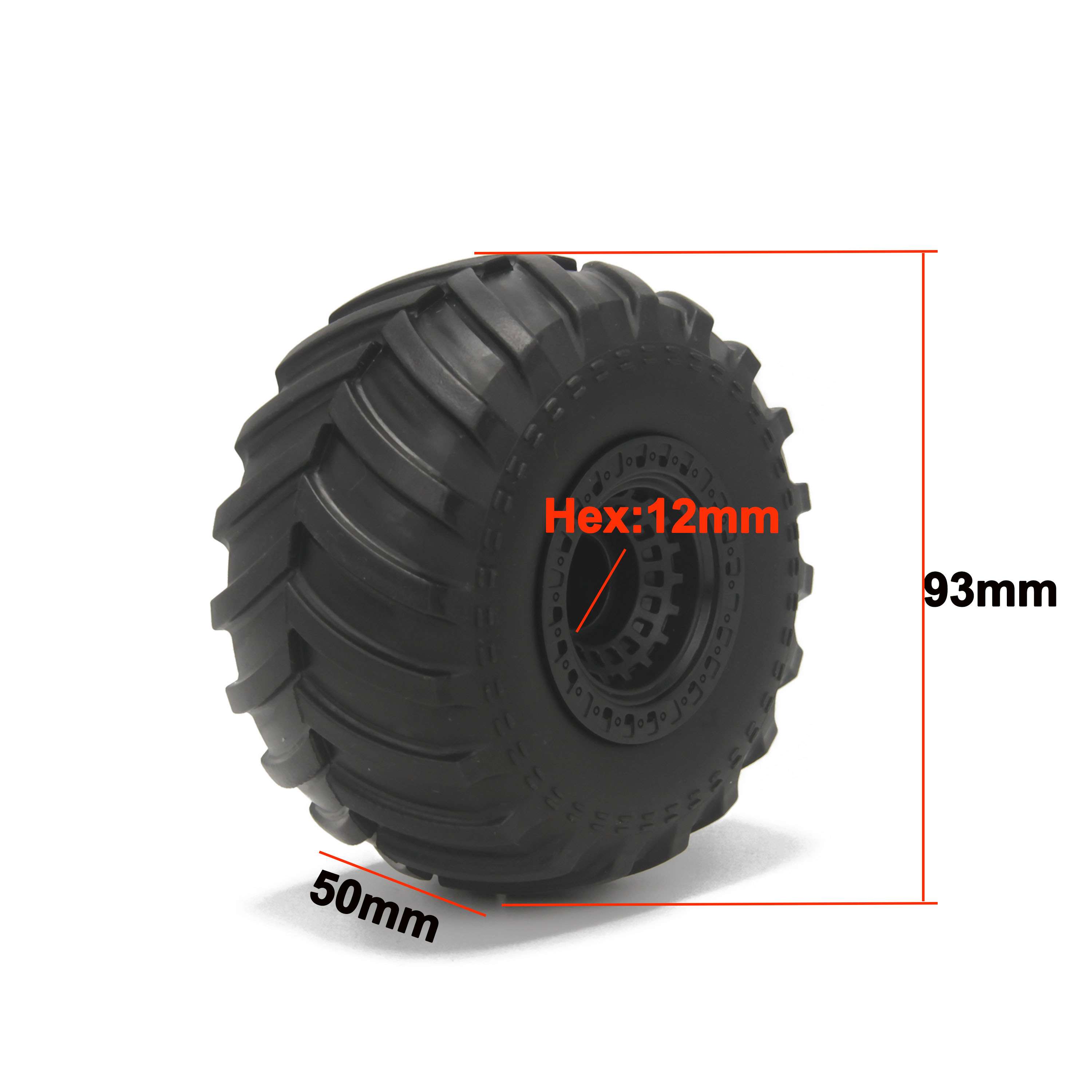 Ban Karet Roda Mobil RC 93mm 1 - Hot Wheels Car Monster Trucks ulasan dan harga