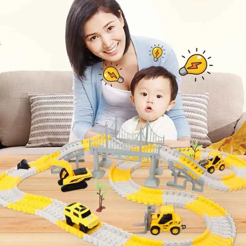 Mainan mobil listrik anak-anak - Hot Wheels Car Track Sets ulasan dan harga