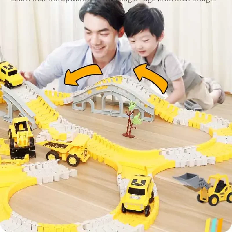 Mainan mobil listrik anak-anak - Hot Wheels Car Track Sets ulasan dan harga
