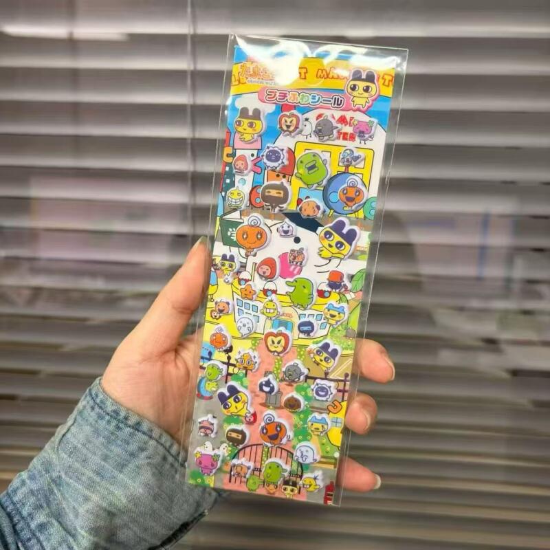 6 Buah Stiker Gelembung Kartun - Bandai Model Tamagotchi ulasan dan harga