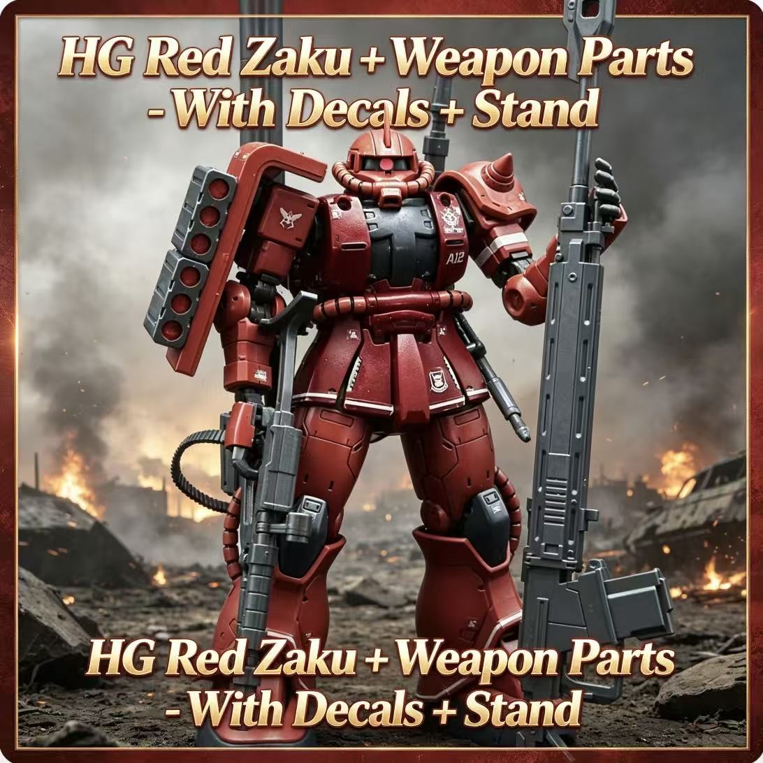 024HG Char's Custom Old Type R - Bandai Model Gundam Hg ulasan dan harga